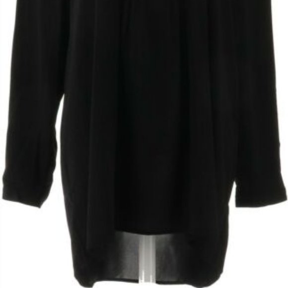 NWT SUSAN GRAVER Y-NECK LONG SLV HIGH-LOW TUNIC 6 - Picture 3 of 12